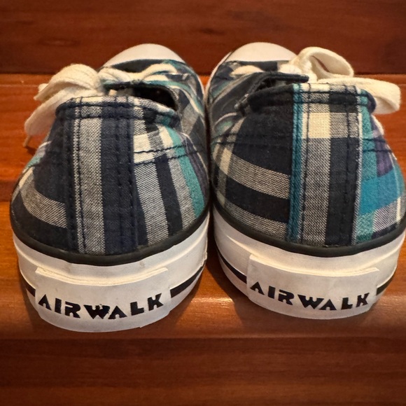 Airwalk Women's Plaid Sneakers - Black, Blue, and Green - Picture 2 of 7